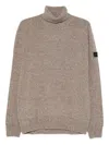 Peuterey Classic Knit Sweater With Ribbed Details In Brown