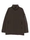 Peuterey Classic Tailored Brown Coat In Brown