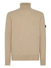 Peuterey Classic Turtleneck Sweater With Ribbed Detailing In Multi