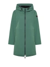 PEUTEREY LONG GREEN PARKA WITH ZIP