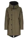 Peuterey Hooded Feather Down Parka In Green