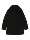 Peuterey Sophisticated Black Parka With High Collar In Black