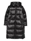 Peuterey Tailored Black Coat With Structured Design In Black