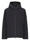 Peuterey Man Jacket Navy Blue Size Xl Polyamide In Blue
