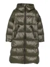 Peuterey Hooded Parka Coat In Green