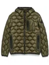 Peuterey Geometric-quilted Puffer Jacket In Green