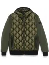 Peuterey Short Green Koons Down Jacket In Green