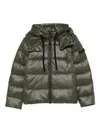 Peuterey Hooded Padded Coat In Gray