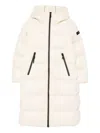 Peuterey Hooded Zip-up Coat In Nude