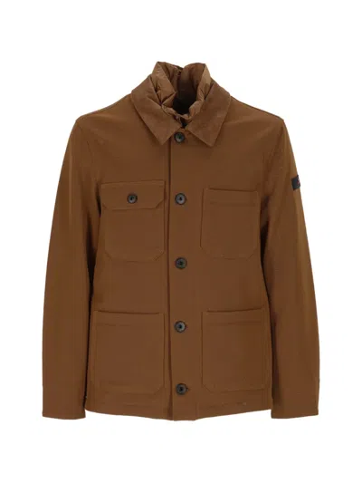 Peuterey Corduroy-collar Multi-pocket Jacket