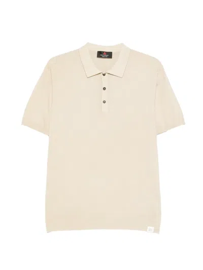 Peuterey Correboi Textured Polo Shirt In Neutral