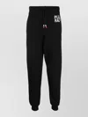 Peuterey Cotton Pants Elasticated Ankles Rear Pocket In Black