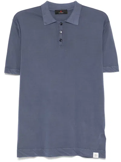 Peuterey Cotton Polo Shirt In Blue