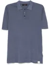 Peuterey Polo Classica In Tricot Di Cotone In Clear Blue