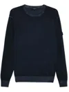 Peuterey Navy Blue Crew Neck Sweater In Blue