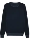 Peuterey Navy Blue Crew Neck Sweater In Blau