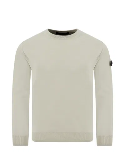Peuterey Crewneck Long-sleeve Sweater In Neutral
