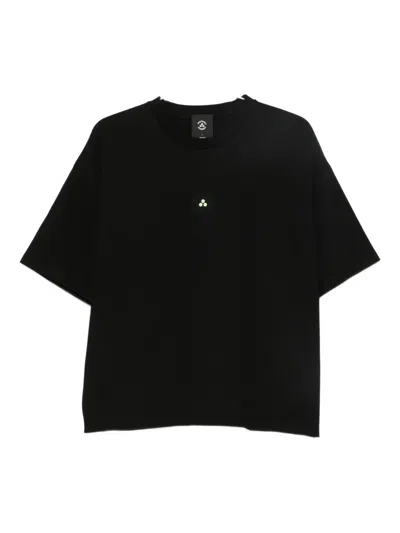 Peuterey Cropped T-shirt In Black