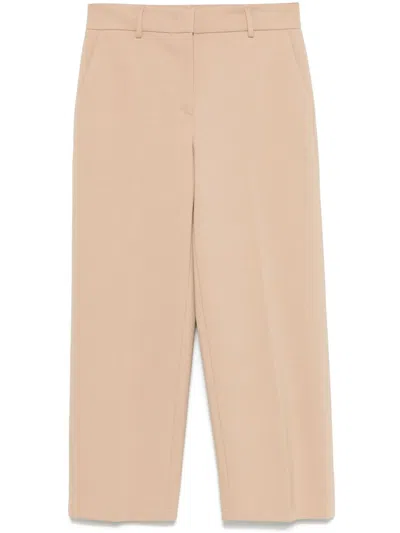 Peuterey Relaxed-fit Wide-leg Trousers With Multicolor Design In Neutral