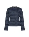 Peuterey Dalsi Down Jacket With Asymmetrical Zip In Blue