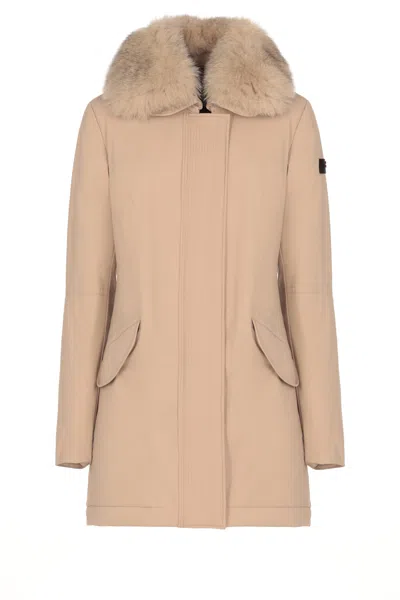 Peuterey Desmot Kl Down Jacket In Beige