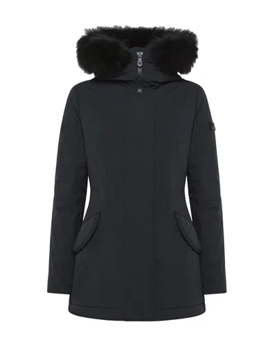 PEUTEREY DONNET KL FUR DOWN JACKET, BLACK