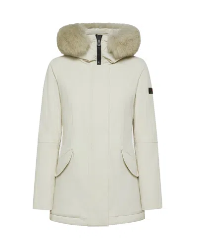 PEUTEREY DONNET KL FUR DOWN JACKET IN DOVE GREY