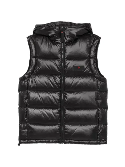 Peuterey Down Quilted Hooded Sleeveless Puffer Vest In Multi