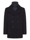 Peuterey Double-breasted Jacket In Black