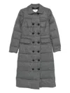 Peuterey Single-breasted Padded Coat In Gray