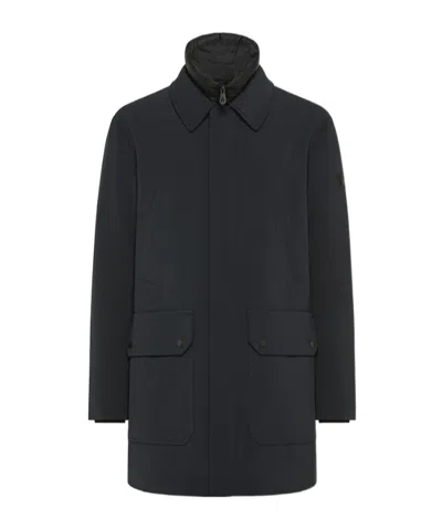 Peuterey Double Neck Carcoat In Black