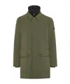 Peuterey Double-collar Flap-pocket Coat In Green