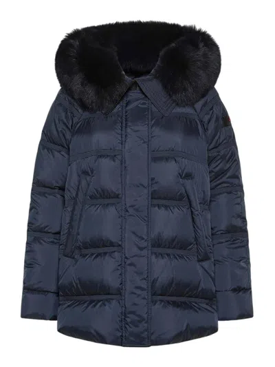 Peuterey Down Coat In Blue