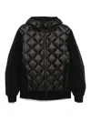 Peuterey Padded-panel Hooded Jacket In Black
