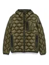 Peuterey Geometric-quilted Puffer Jacket In Green