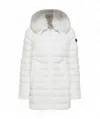 Peuterey Quilted Down Jacket With Faux Fur Hood