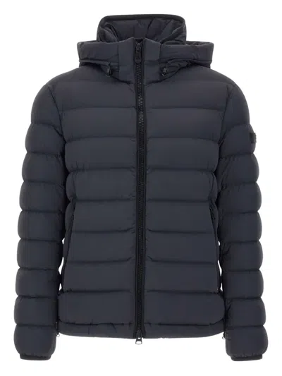 PEUTEREY DRAWSTRING-HOOD QUILTED JACKET
