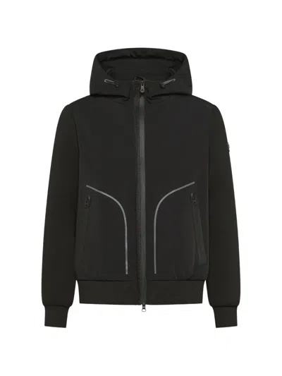 Peuterey Dumfries Bmat Hooded Zip-up Jacket In Black