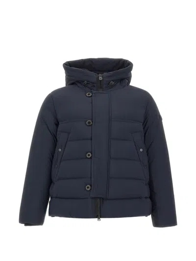 Peuterey Eddie Padded Hooded Coat In Blue