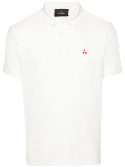 PEUTEREY EMBROIDERED-LOGO POLO SHIRT