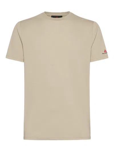 Peuterey Embroidered-logo T-shirt In Neutral