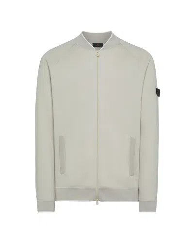 Peuterey Ecru Zip-up Sweatshirt In 586
