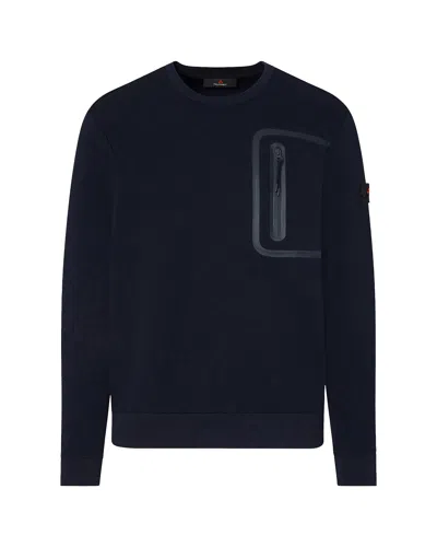 Peuterey Felpa Gorie 03 Blu Grafite In Blue