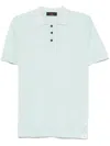 Peuterey Fein Gestricktes Poloshirt In Blau