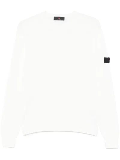 Peuterey Fine-knit T-shirt In White