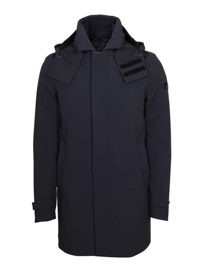 Peuterey Groff Kp Navy Blue Trench Coat