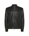 Peuterey Brown Leather Jacket In 961