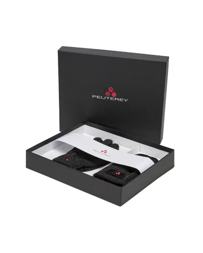 Peuterey Gift Set Berretto E Guanti Gargouille In Black