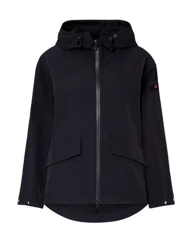Peuterey Darby Hooded Drawstring Jacket In Black