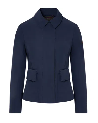 Peuterey Xila Quilted-panel Flap-pocket Jacket In Blue